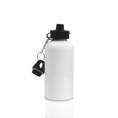 China Viable Wholesale Low Price 540ml Sublimation Customized Empty Aluminum Water Bottle With Double Lid For Heat Press Printing for sale