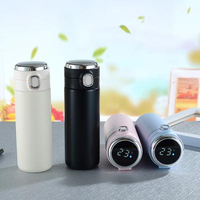 China Durable Smart Display Temperature Stainless Steel Sublimation Thermos Mug 304 Double Layer Vacuum With Coating Blank With Lid for sale