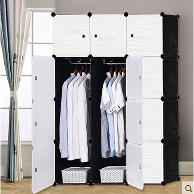 China Adjustable (Height) Makers Customize Simple Storage Wardrobes To Assemble Modern Household Wardrobes for sale