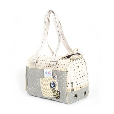 China Breathable Breathable Classic High Quality Sturdy Canvas And Durable Carry A Shoulder Bag For Pets for sale