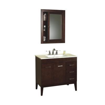 China Antique Furniture Simple Designs Flush Style Cabinets Environmental Friendly Hot Sale Modern Luxury Bathroom for sale