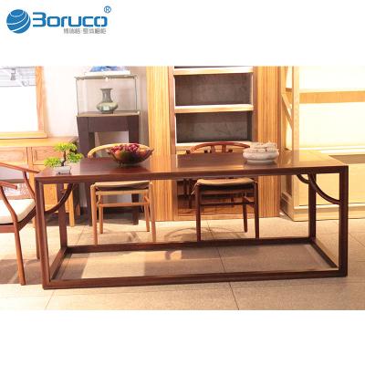 China New Design Antique Chinese Custom Rectangular Color Walnut Wooden Tea Ceremony Table For Living Room for sale