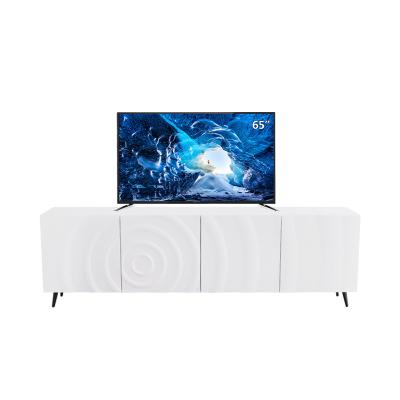 China Modern Convertible Heavy Duty Ergonomic TV Cabinet Stand , Weather Resistant Practical Luxury Marble TV Stand for sale