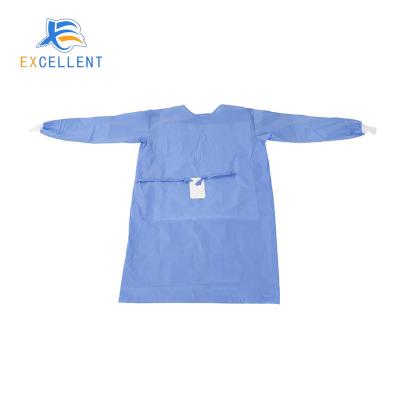 China SMS Disposable Sterile Nonwoven Patient Gown With Quality Assurance for sale