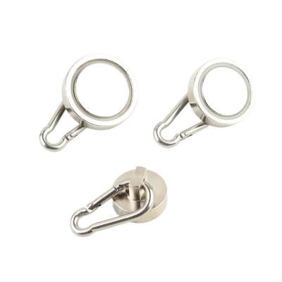 China Nickel Coating Rare Earth Magnet Hooks Heavy Duty Magnetic Hooks For Hanging for sale