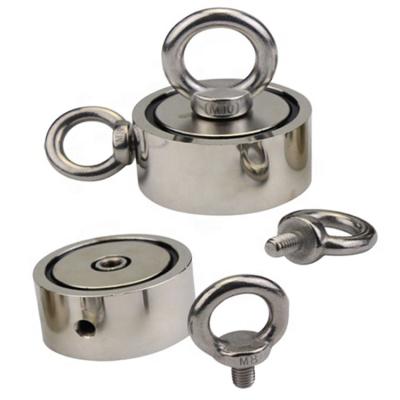 China 94mm Dneodymium Retrieving Magnet Rust Resistant With Two Eyebolt for sale