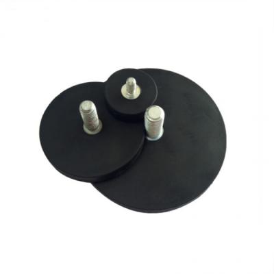 China Customizable Compact Rubber Coated Mounting Magnets Heat Resistance for sale