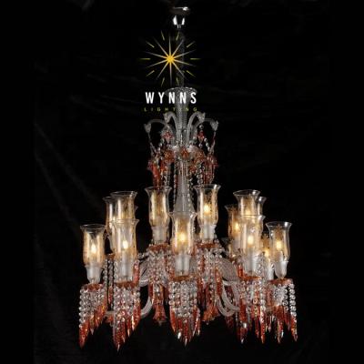 China Traditional baccarat crystal chandelier for wedding party for sale