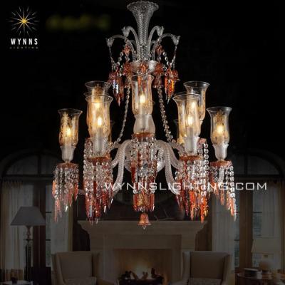 China Home / Hotel / Charleston Chandelier Baccarat Series Crystal Hanging Lamp for sale