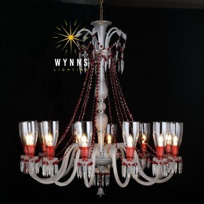 China Traditional Modern Wedding Baccarat Blush Lighting Chandelier for sale