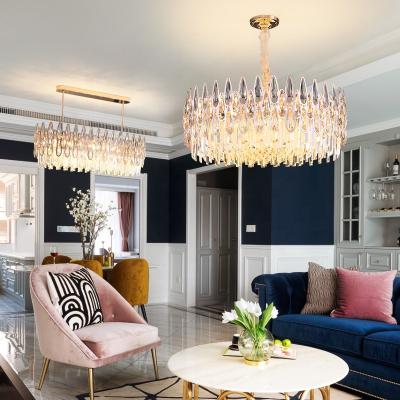 China Luxury Chandelier Living Room Lighting Crystal Pendant Light for sale