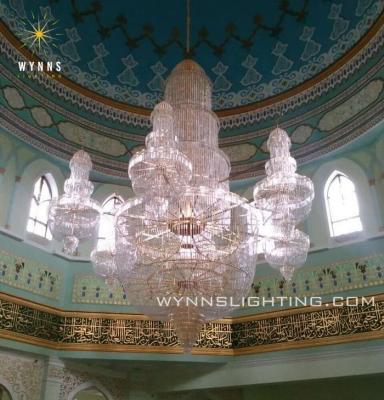 China Huge Crystal Mosque / Mall Mosque Chandelier LED E14/E12*204pcs for sale