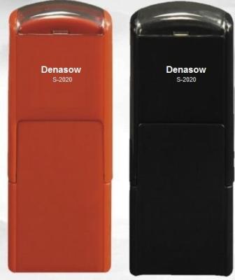 China Cheap and Good Denasow Plastic ABS PP Material Square 20mm Custom Self Inking Rubber Stamp Inked Pad for sale