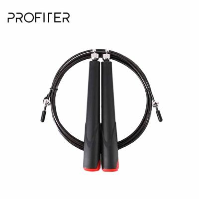 China PP+PU+Steel Cable Fitness Training Adjustable Speed ​​Bearing Jump Rope With Plastic Handle for sale