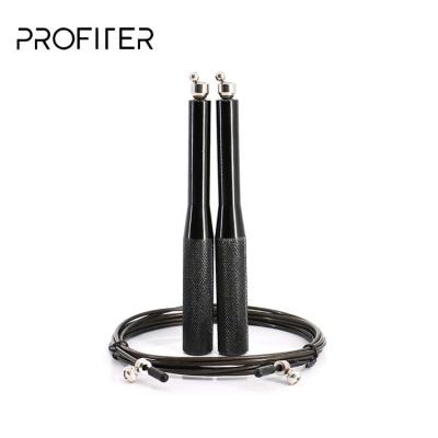 China Aluminum Handle+PU+Steel Wire Handle Ball Bearing Custom Adjustable Aluminum Jump Rope for sale