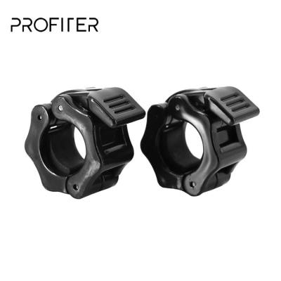 China Barbell Clips Gym Accessories Custom 25MM 28MM 30MM Anti-Slip Quick Release Pairs of Weight Bar Clips for Barbells for sale