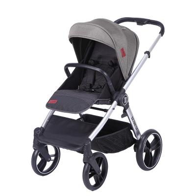 China 2021 Highest Mesh Mat Factory Price Germany Breathable Baby Stroller 2618 2 in 1 Fabric Pram Baby Stroller Luxury Aluminum Frame for sale