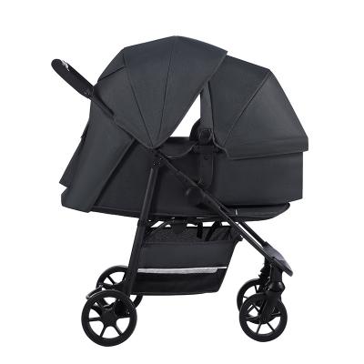 China 2022 Portable Baby Stroller Wholesale Easy Folding Baby Pram Luxury 3 in 1 Set Mom Baby Stroller Multifunctional Foldable Warm for sale