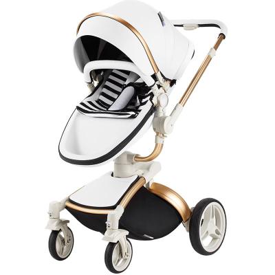 China Factory direct wholesale modern landscape baby stroller high more expensive Diamond Leather 3 in 1Luxury baby stroller for sale