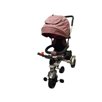 China High quality safe hot sale fashion baby stroller tricycle with roof and tent for sale