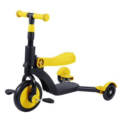 China Ride on Toy Toddler 3 Wheel Scooter Ride-on Adjustable Balance Tricycle for 2-6 Years Old Baby Multifunctional Scooter for sale