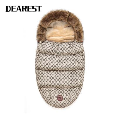 China Waterproof Breathable Winter Keep Warm Double Zipper Cotton Sleep Sack Can Be Used On Most Expensive Stroller Baby Sleeping Bag for sale