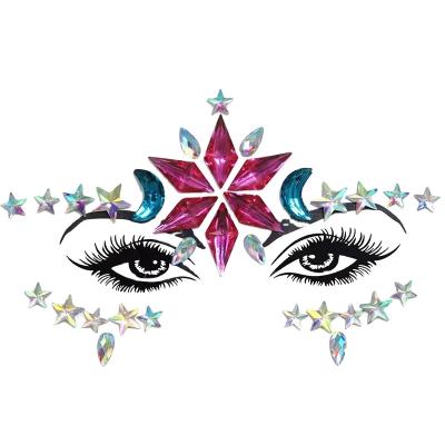 China Temporary Party Joy Hot Face Jewels Gem Stickers Rhinestone Facial Festival Bulk Diamond Face Body Jewels Epoxy Resin Face Jewels for sale