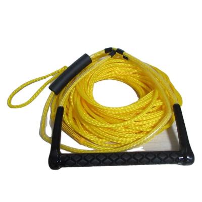 China Competitive Price PP Braided Water Surfing Monofilament Hollow Rope Wakeboard Ski Rope With EVA Handle for sale