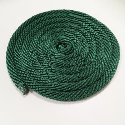 China Factory Price Customized Packaging Rope 19mm*3.05m Green Polyester Solid Braided Rope 19mm*3.05m for sale