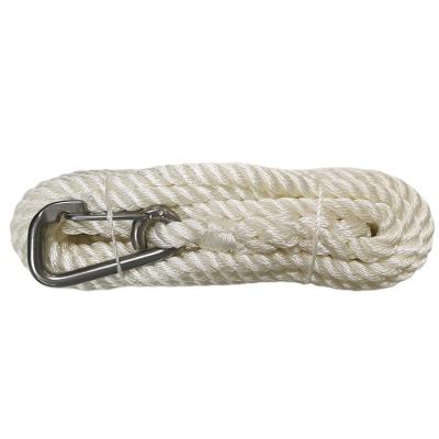 China White Polyester OEM 14mm*10m Twisted Rope From Polyester China Supplier for sale