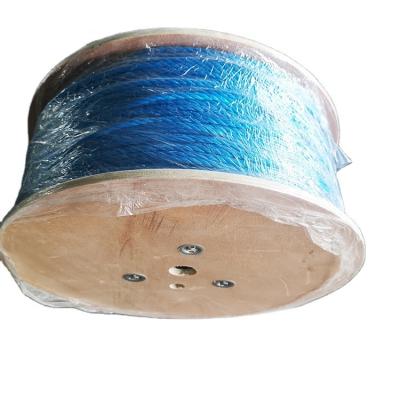 China General Purpose Factory Outlet Customized 6mm*500m Polypropylene Blue Splitfilm Twisted Rope for sale