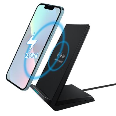 China Custom Logo Mobile Phone Wireless Fast Charger Indoor Wireless Phone Holder Stand Charger for sale