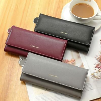 China Fashion Style Fashion Large Capacity Cash Holder Wallet Women New Clutch Phone Cases Long Card Holder Custom Made Ladies Leather Wallet Women for sale