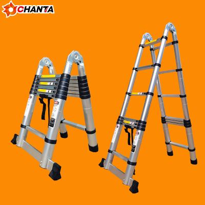 China Folding Ladders Double Side Ladder 2x5 2x6 2x7 2x8 2x9 Universal Aluminum Telescopic Steps for sale