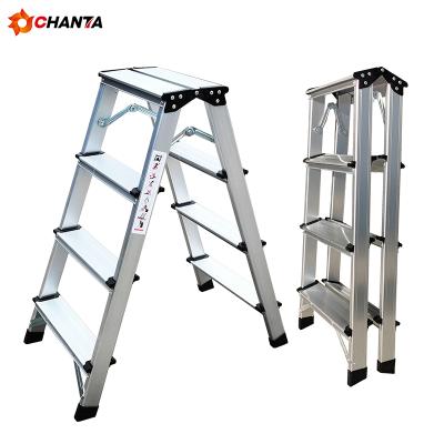 China Wholesale Folding Ladders Office Building Hospital Use Ladder 3 4 5 6 7 Step Portable Aluminum Folding Step Ladder for sale