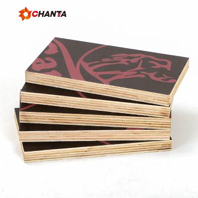 China Brand 18mm Modern Plywood Shuttering Chanta Comei Bond Film Faced Linyi Plywood for sale