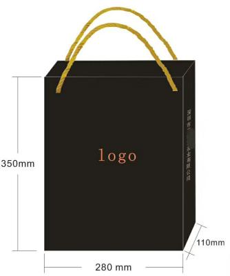 China Newly Design Brown Paper Gift Bags High End Materials For Shopping Mall for sale