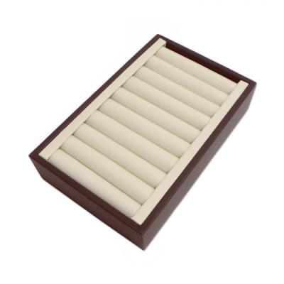 China 9 Pad Slots Insert Jewelry Holder Tray , Jewelry Drawer Organizer Trays Logo Printed for sale