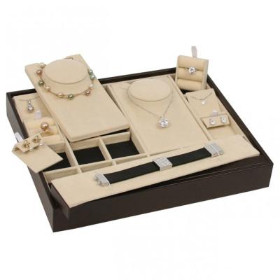 China Luxury Leatherette Jewelry Storage Trays Environmental PU Painting Free Design for sale