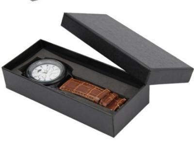 China Black Printing Watch Display Box Handmade With Matte Lamination Finishing for sale