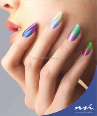 China 2016 Fashionable Design Rainbow Shade Artificial Nails for sale