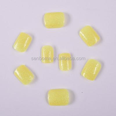 China DIY Nail Art Senboma Plastic Nails Inner Box Beautiful High Quality Fake Nail Art Tips for sale