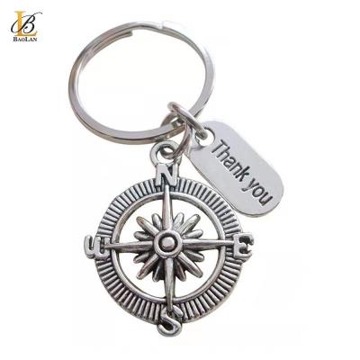 China BAOLAN JEWELRY Stainless Steel Design Trendy Hot Selling Gift New High Quality Key Chains Circle Good Luck Thank Graduation Gift for sale