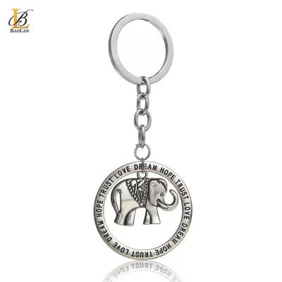 China BAOLAN JEWELRY stainless steel design fashion hot sale new high quality elephant trust love family round friend key chains gift for sale