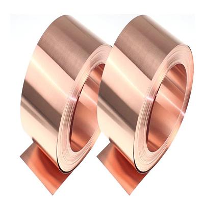 China High-tech electronics C1100 c19400 thickness 0.13-3.0mm grades 99.9% soft pure copper tape coil for transformer for sale