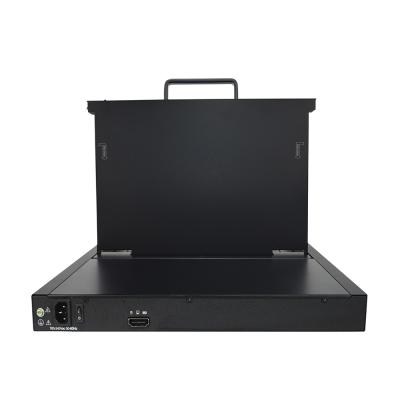 China Single Slide 1U 17.3 in. Rackmount Widescreen Hdmi Lcd Rackmount Monitor for sale