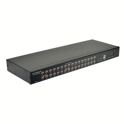 China One USB Console Controls 32 Computers High Efficiency 32 Switches Rackmount Rackmount Port Switch Rj45 Kvm Usb Cat5 Kvm for sale