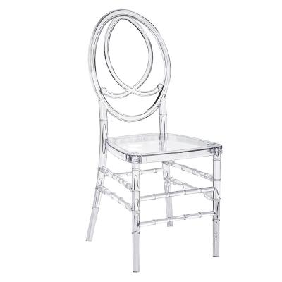 China Mid Century Modern Cheap Clear Plastic Wedding Acrylic Crystal Phoenix Resin Chair for sale