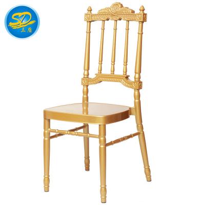 China Mediterranean Castle Event Party Wedding Royal Gold Painting Napoleon Chair for sale