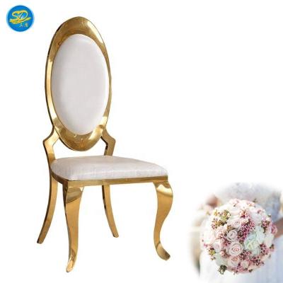 China Contemporary Hign Back Hotel Banquet Event Party Stainless Steel Wedding Chair for sale